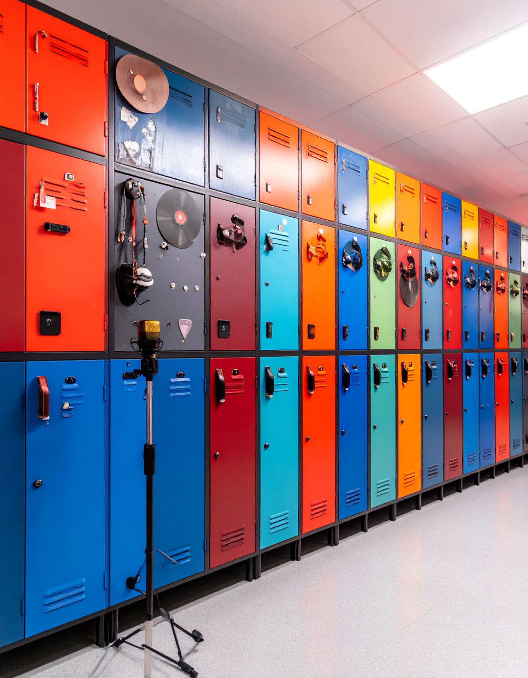 Grunge Punk Rock Music Locker - 25 Locker Decor Ideas