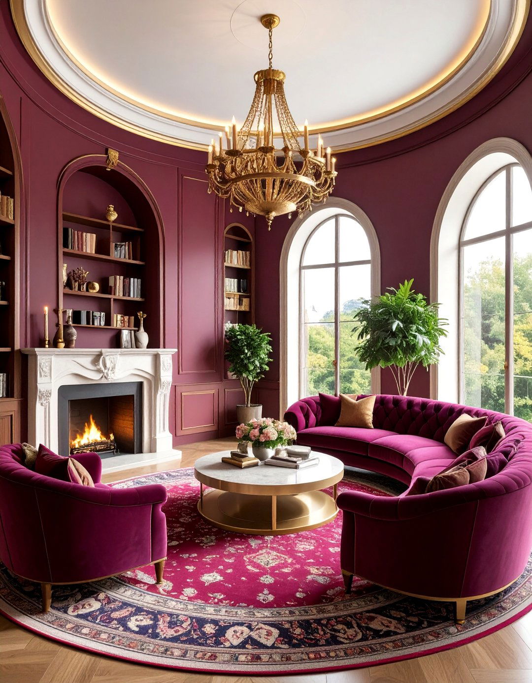 Gryffindor Common Room Living Space - 25 Harry Potter Decor Ideas