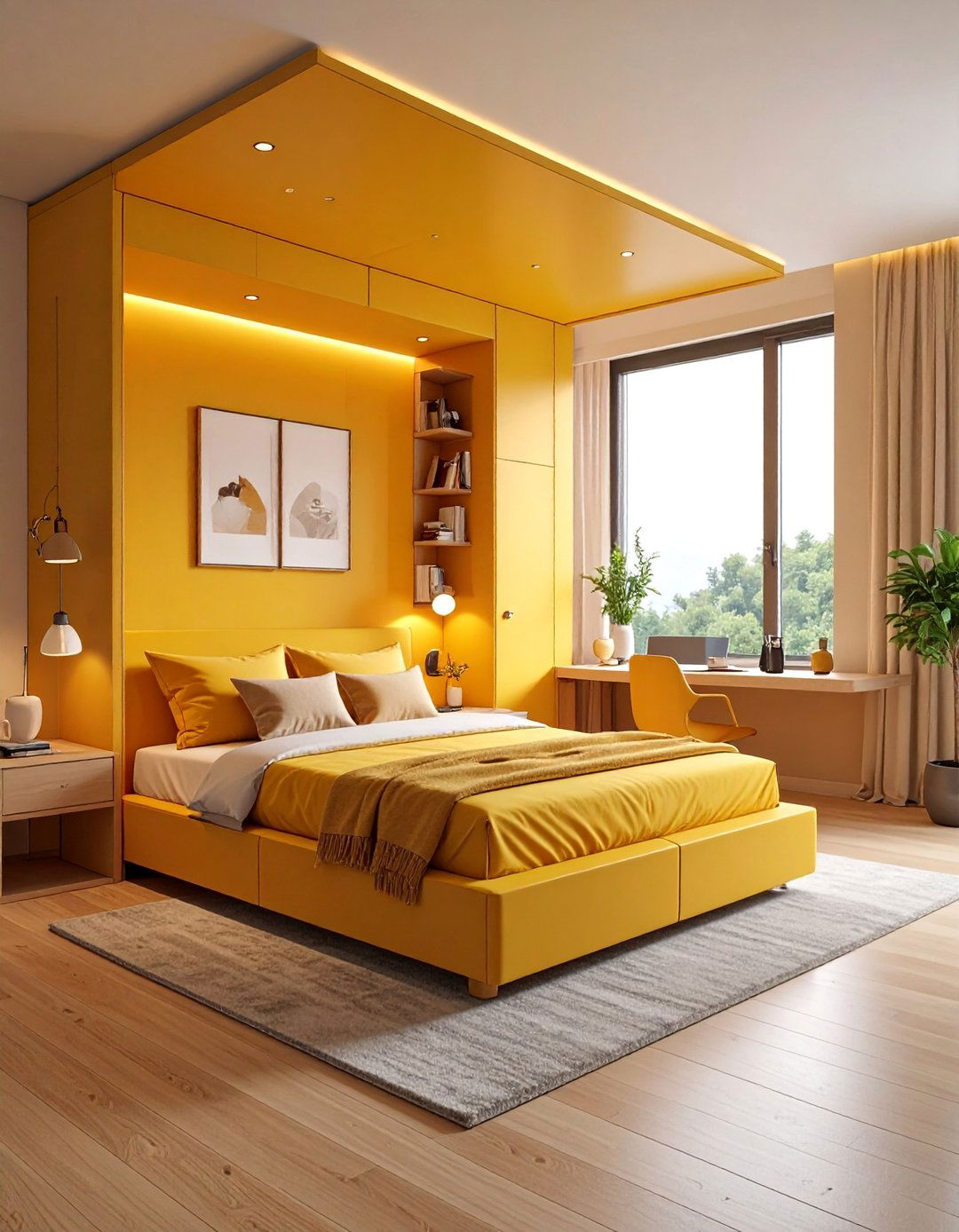 Guest Bed Nook with Fold Away Features - 25 Bed Nook Ideas