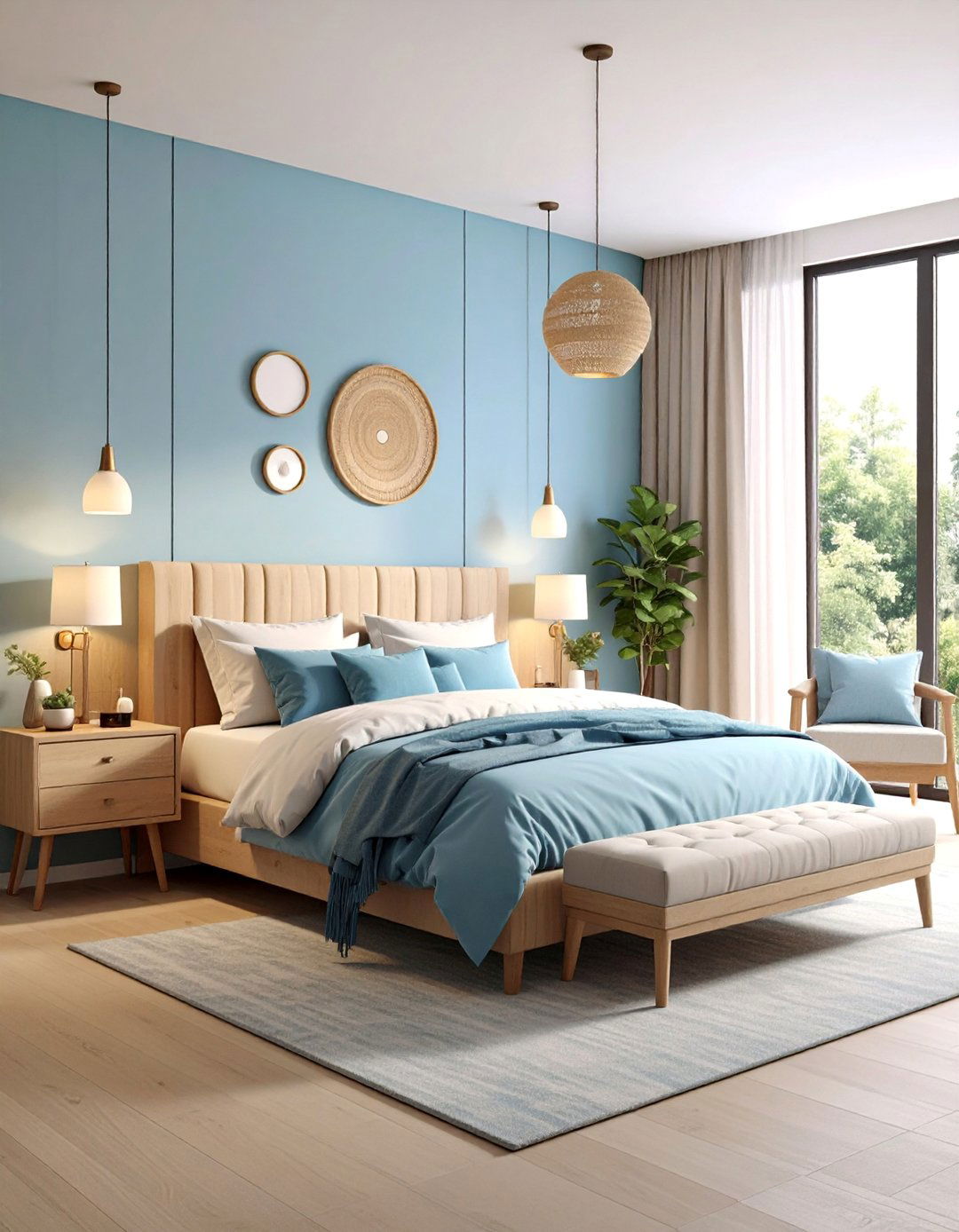 Guest Box Room with Ottoman Storage Bed and Floating Furniture - 25 Box Room Ideas
