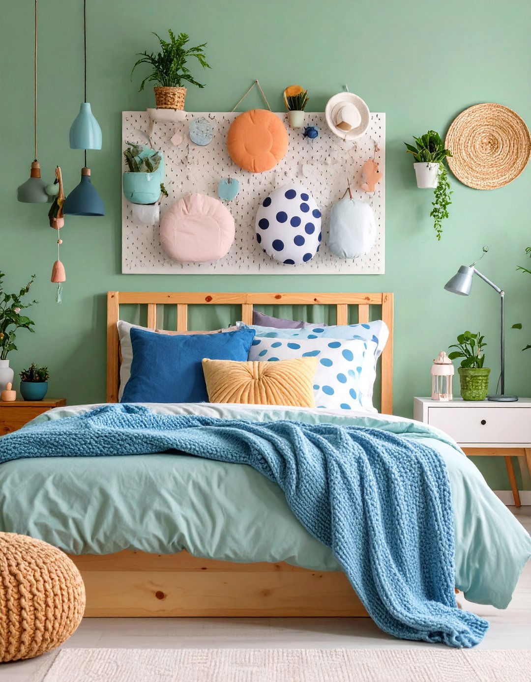 Guest Room Multipurpose Pegboard - 25 Pegboard Ideas