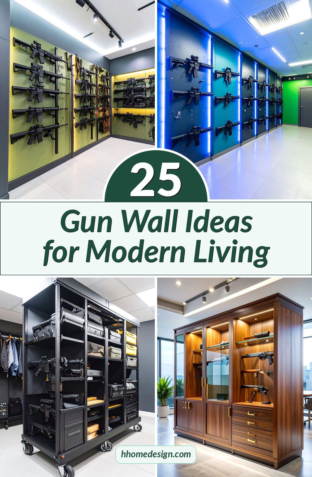 25 Gun Wall Ideas for Modern Living