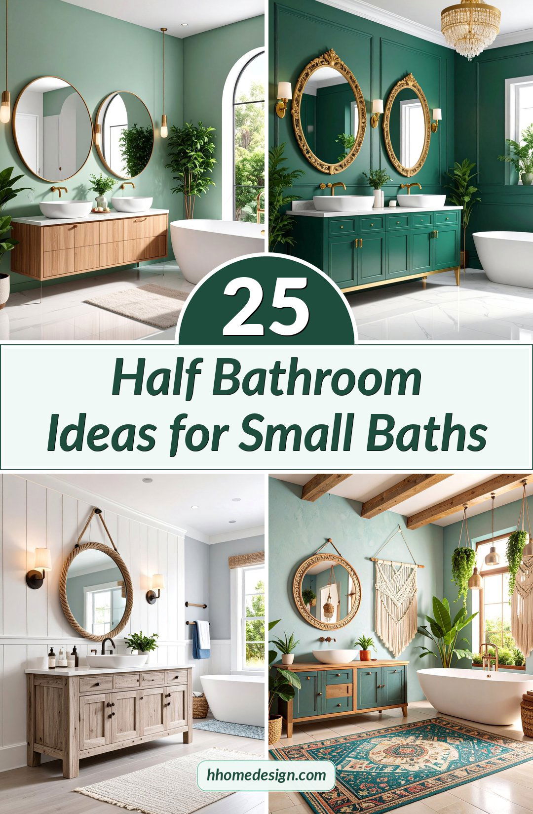 25 Half Bathroom Ideas for Small Baths