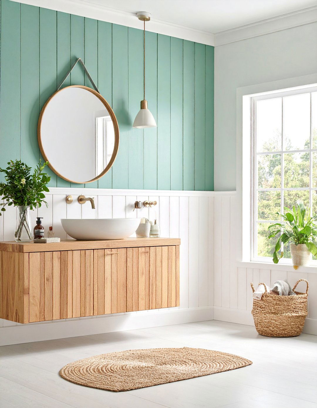 Half Wall Bathroom Wainscoting - 25 shiplap accent wall ideas
