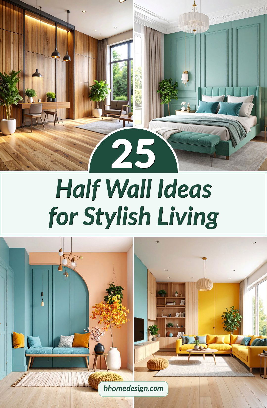 25 Half Wall Ideas for Stylish Living