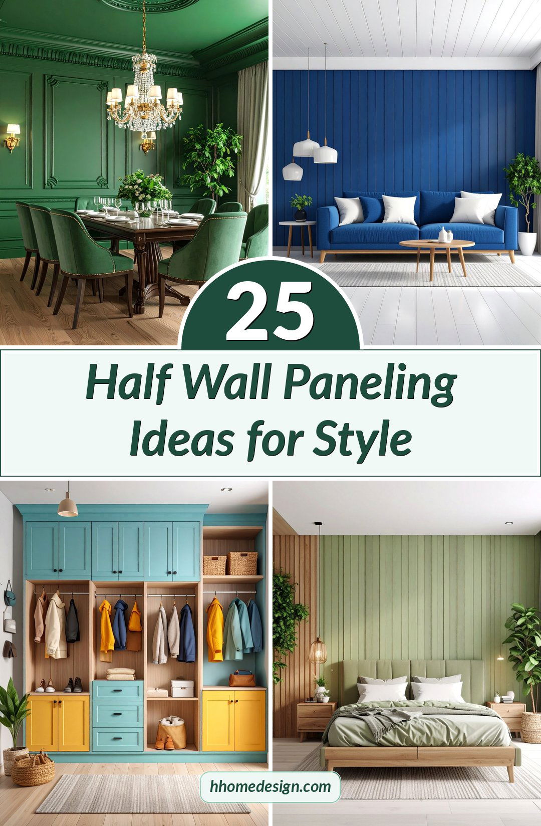 25 Half Wall Paneling Ideas for Style