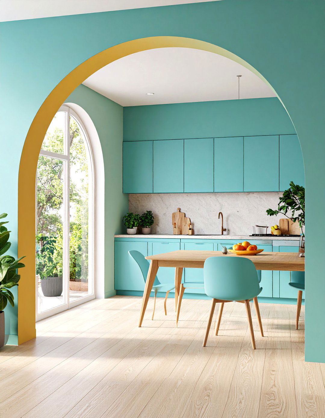 Half Wall Room Divider with Pass Through - 25 Half Wall Ideas