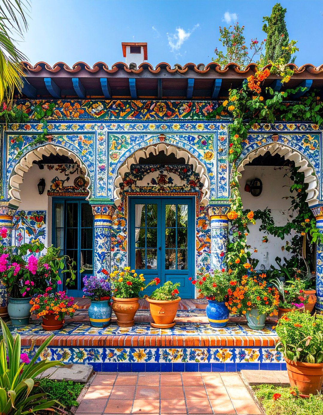Hand Painted Tile Spanish Bungalow Exterior - 25 spanish bungalow exterior ideas