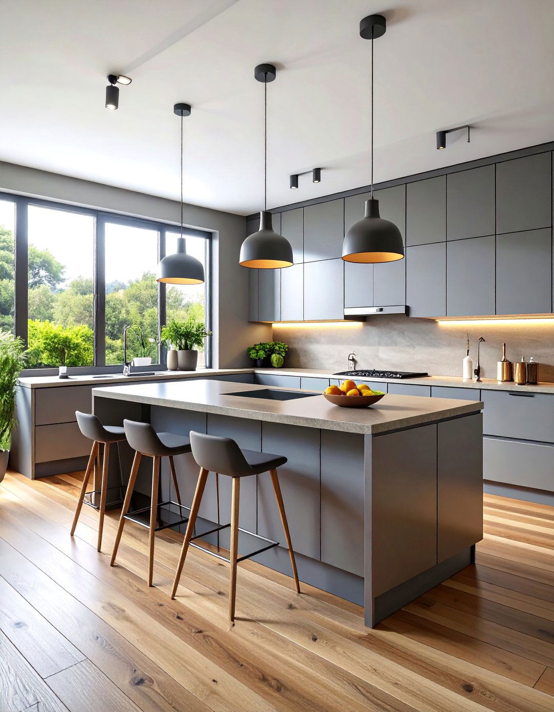 Handleless Modern L Shaped Kitchen - 25 l shaped kitchen ideas