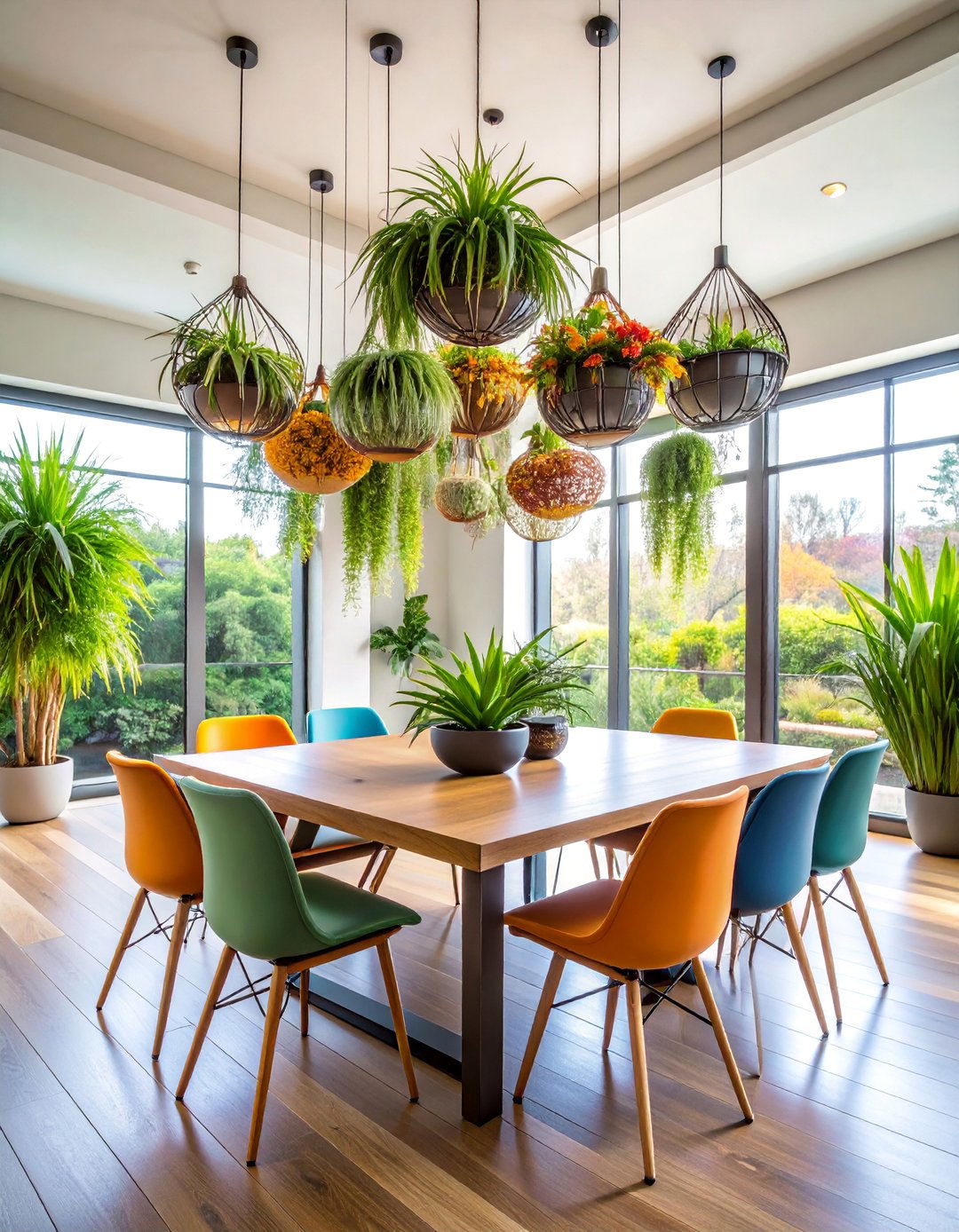 Hanging Air Plant Centerpiece - 25 Flower Centerpiece Ideas
