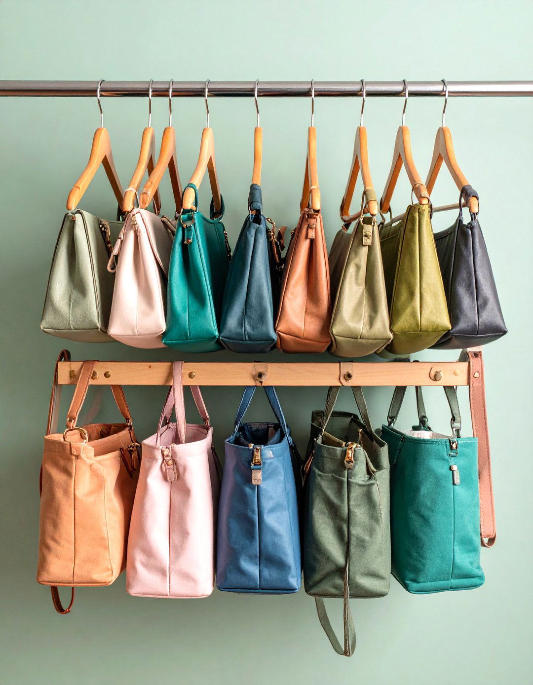 Hanging Fabric Organizer - 25 Purse Storage Ideas