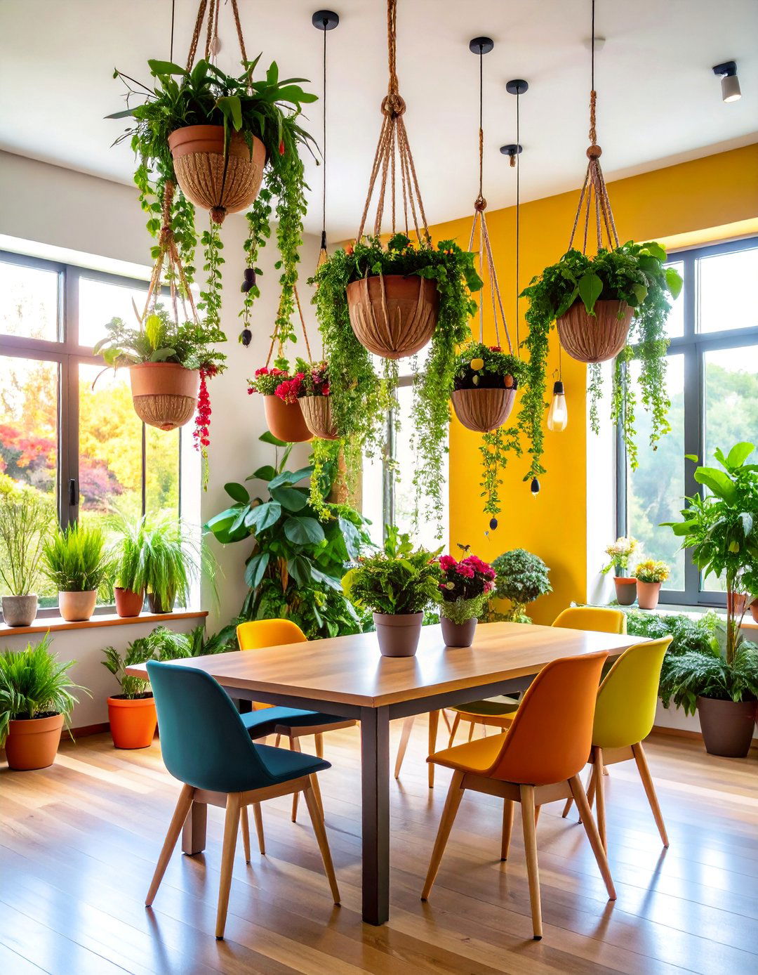 Hanging Plants Room Divider - 25 Room Divider Ideas