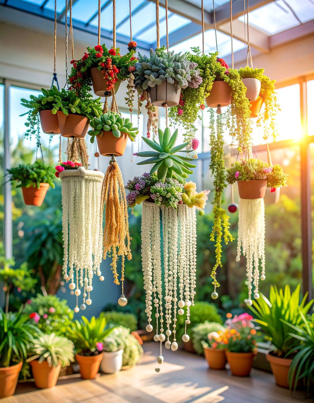 Hanging Succulent Chandelier Garden - 25 Succulent Garden Ideas