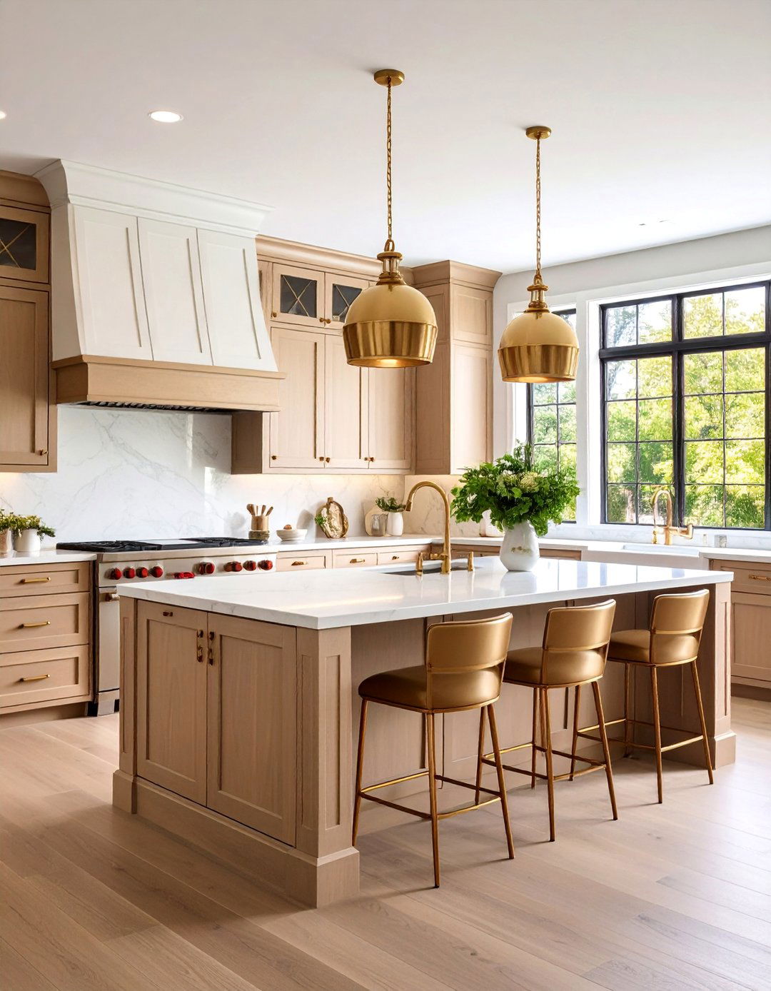 Hardware Mixing Eclectic Kitchen with Detail Coordination - 25 Eclectic Kitchen Ideas