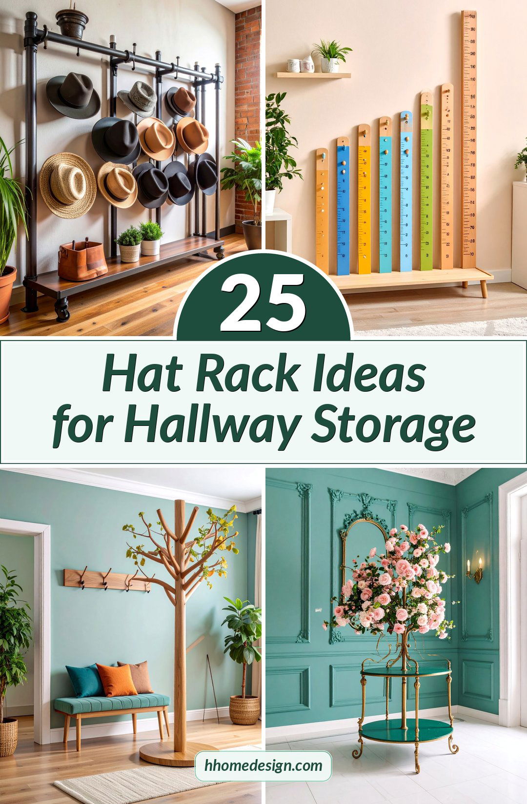 25 Hat Rack Ideas for Hallway Storage