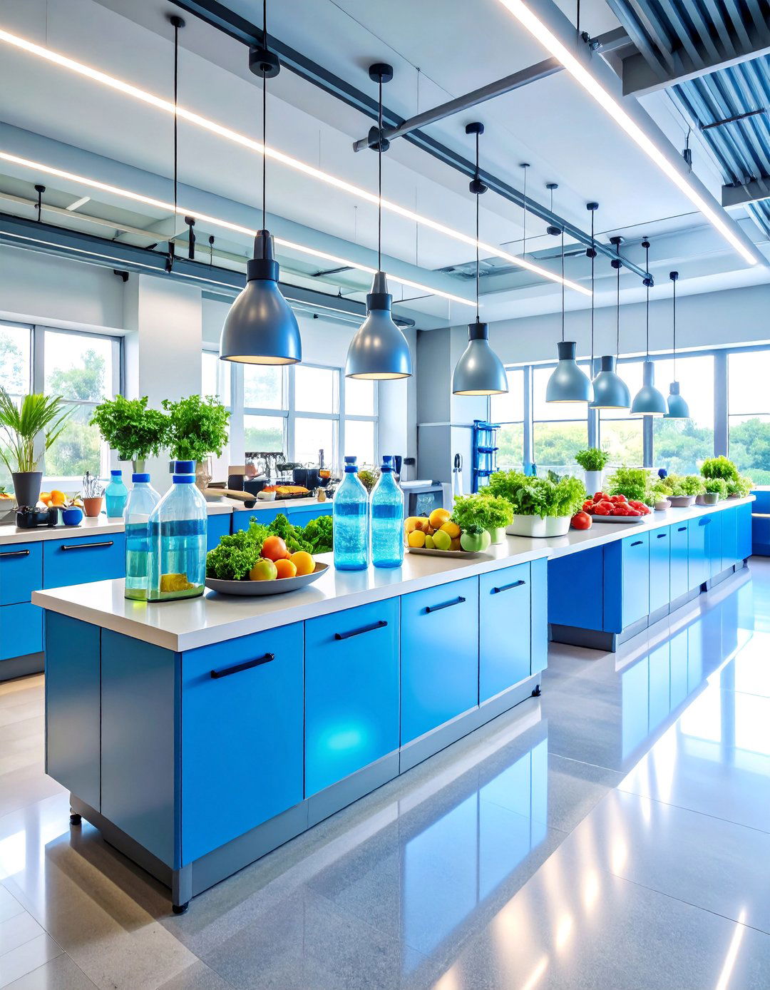 Health Conscious Wellness Kitchen Station - 25 Office Kitchen Ideas
