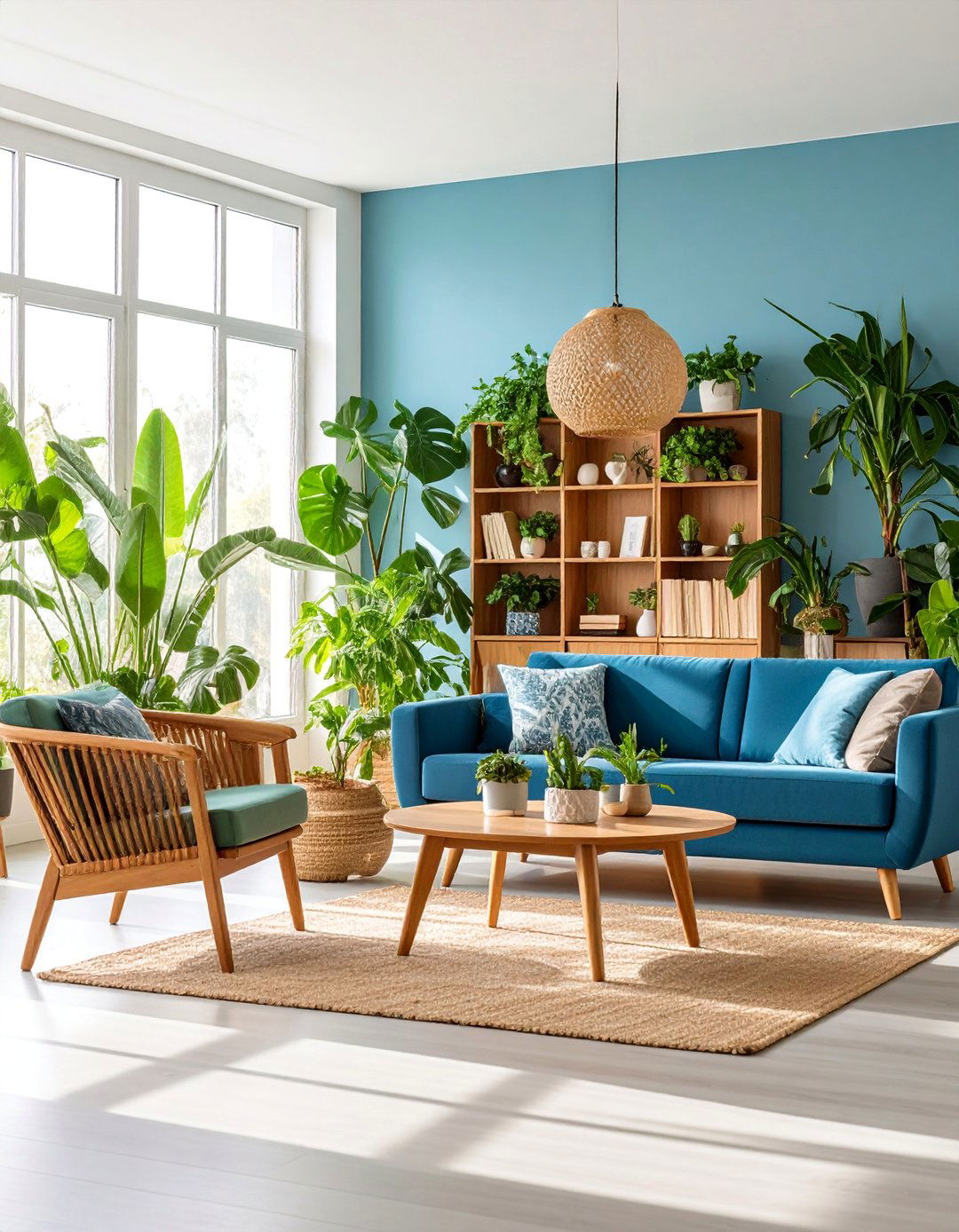 Health and Family Living Room with Eastern Wood Energy - 25 Feng Shui Living Room Ideas