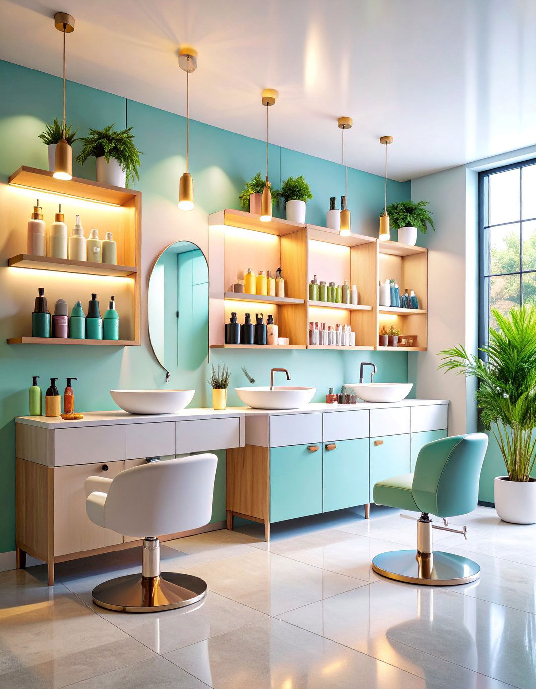 Heat Resistant Hair Tool Station with Specialized Storage Solutions - 25 Bathroom Organization Ideas