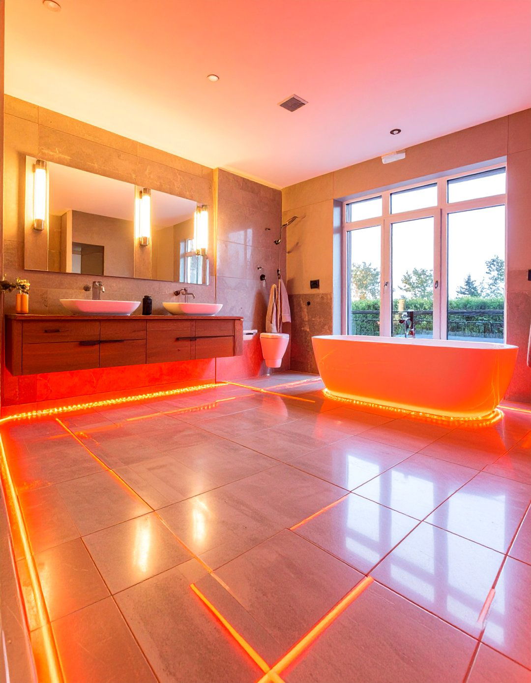 Heated Concrete Floor System - 25 Concrete Bathroom Ideas