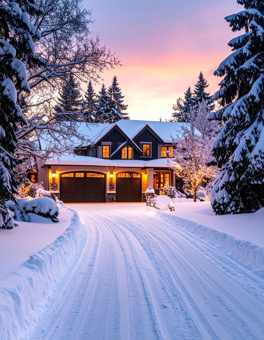 Heated Driveway with Luxury Finishes - 25 driveway entrance ideas
