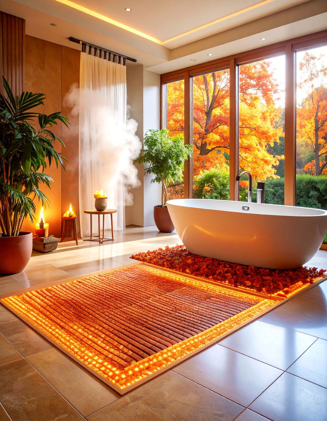 Heated Floor Comfort System - 25 Small Master Bathroom Ideas