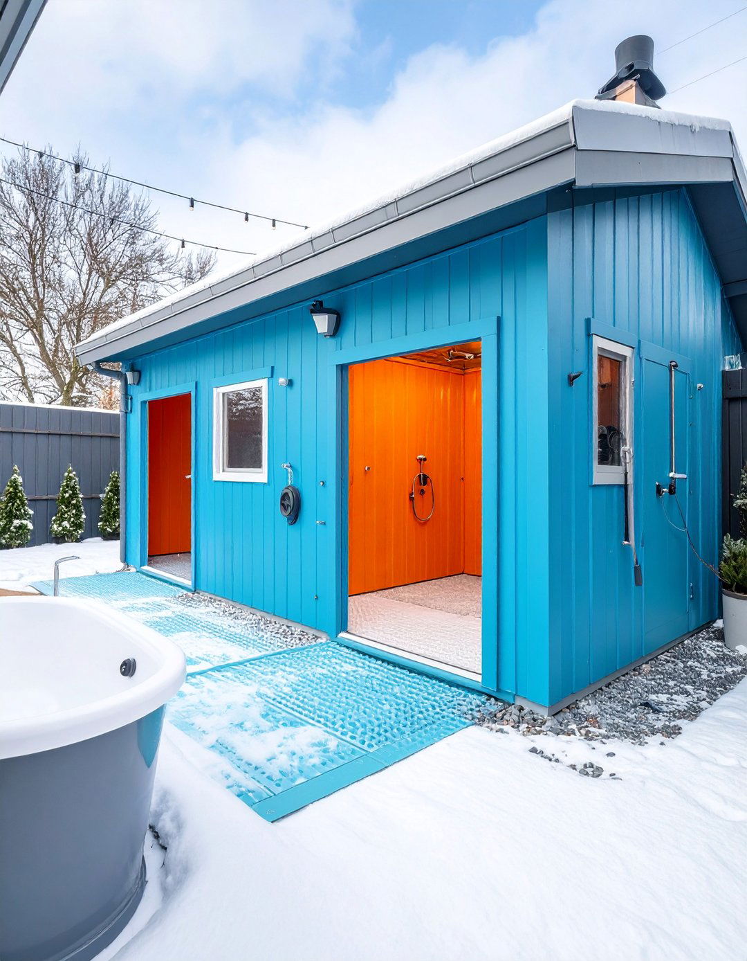 Heated Winter Dog Wash Enclosure - 25 Dog Wash Station Ideas