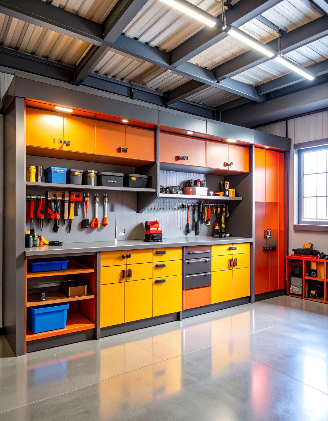 Heavy Duty Garage Cabinets with Locking Doors - 25 Garage Storage Ideas