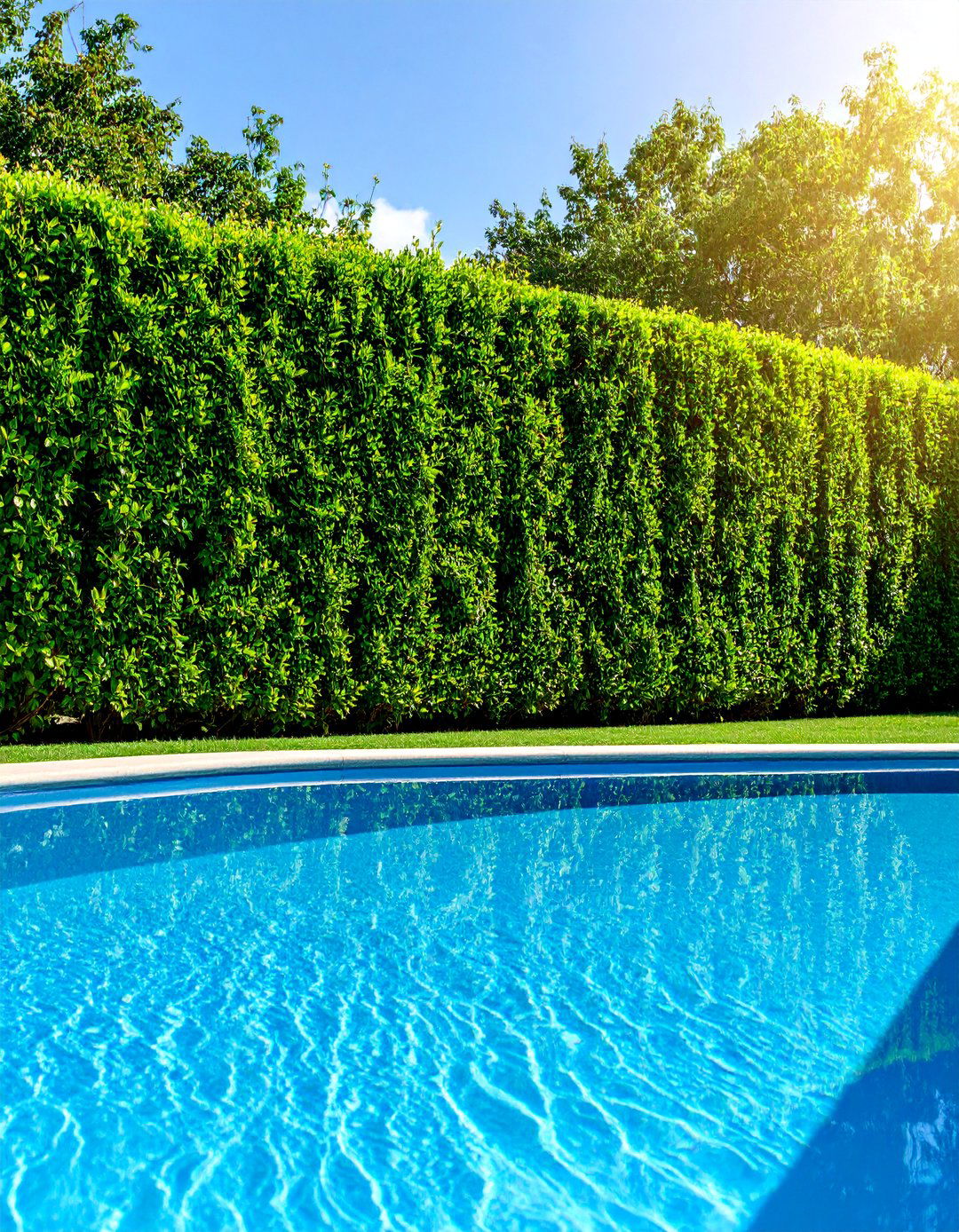 Hedge Living Fence - 25 Pool Fence Ideas