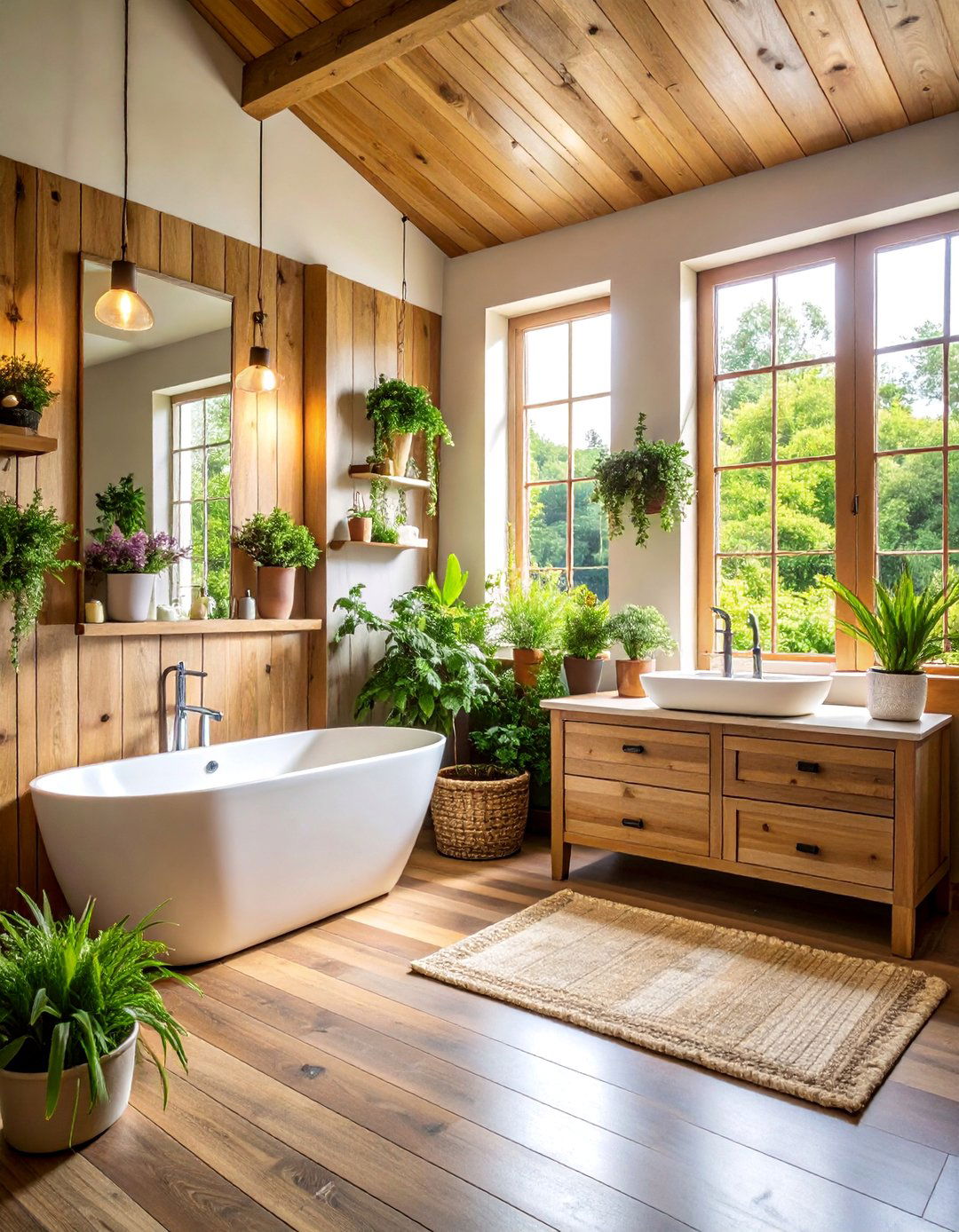 Herb Garden Prints with Culinary Botanicals - 25 Bathroom Art Ideas