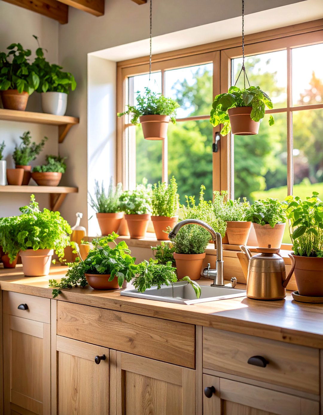 Herb Garden Window Country Kitchen - 25 Country Kitchen Ideas