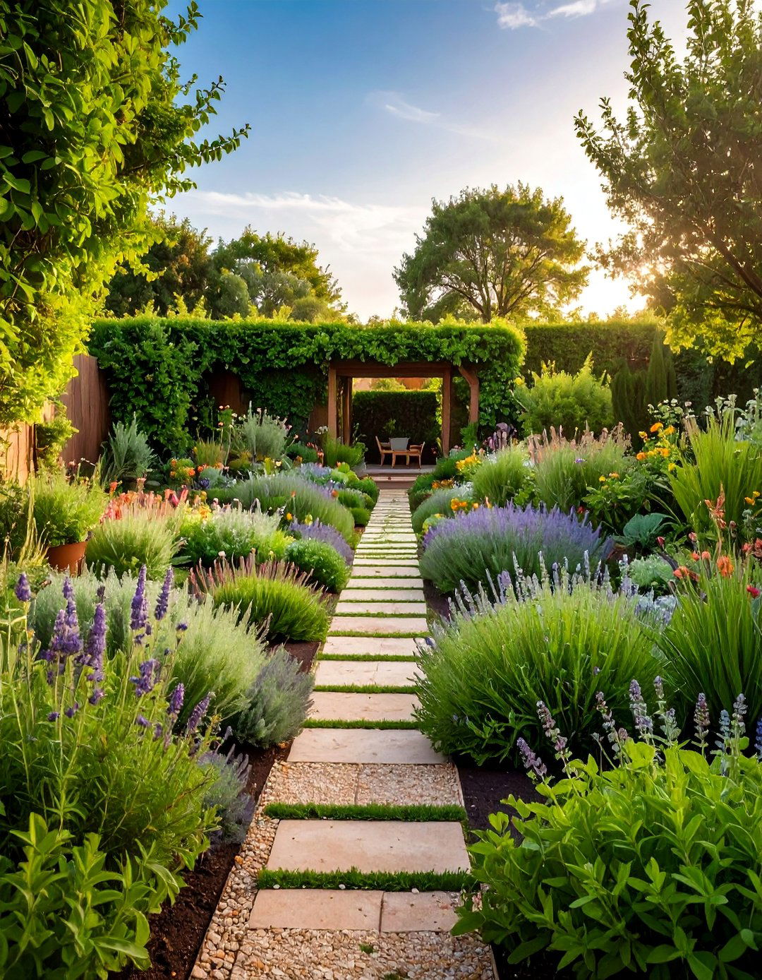 Herb Parterre with Aromatic Plant Borders - 25 Parterre Garden Ideas