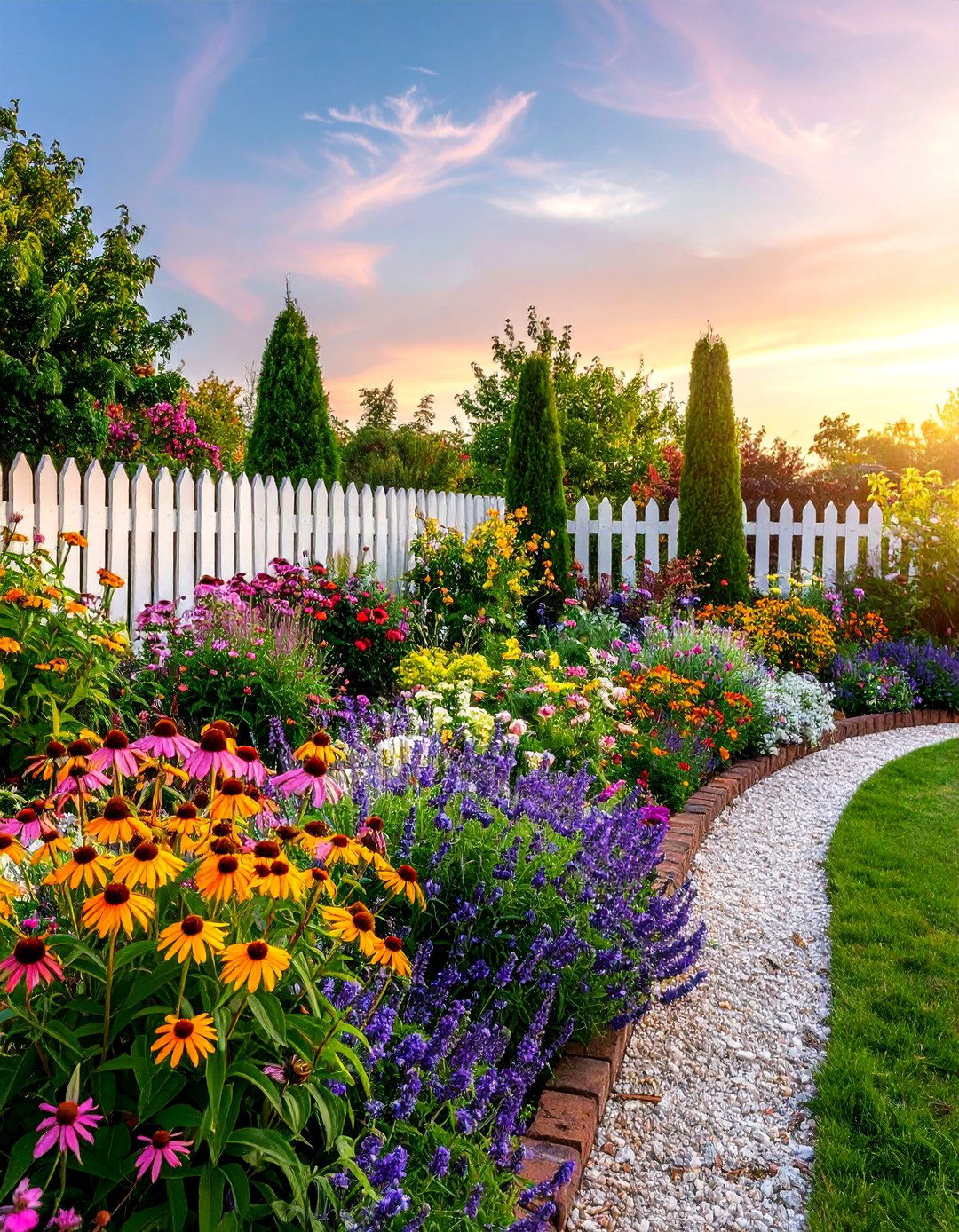 Herbaceous Border Gravel Garden - 25 Gravel Garden Ideas
