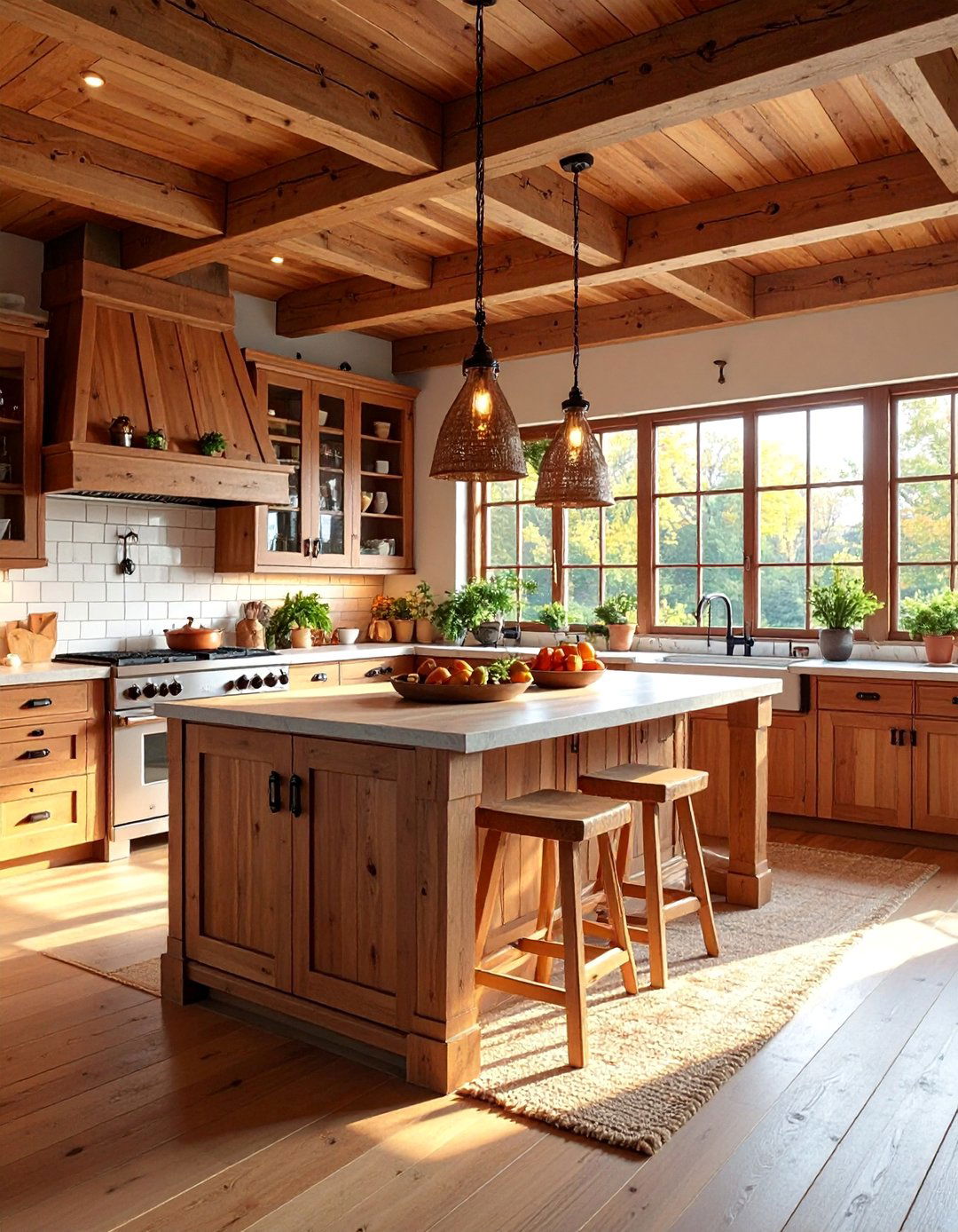 Heritage Wood Kitchen with Modern Functionality - 25 Luxury Kitchen Ideas