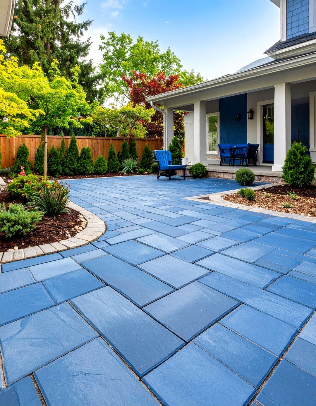 Herringbone Pattern Bluestone Patio - 25 Bluestone Patio Ideas
