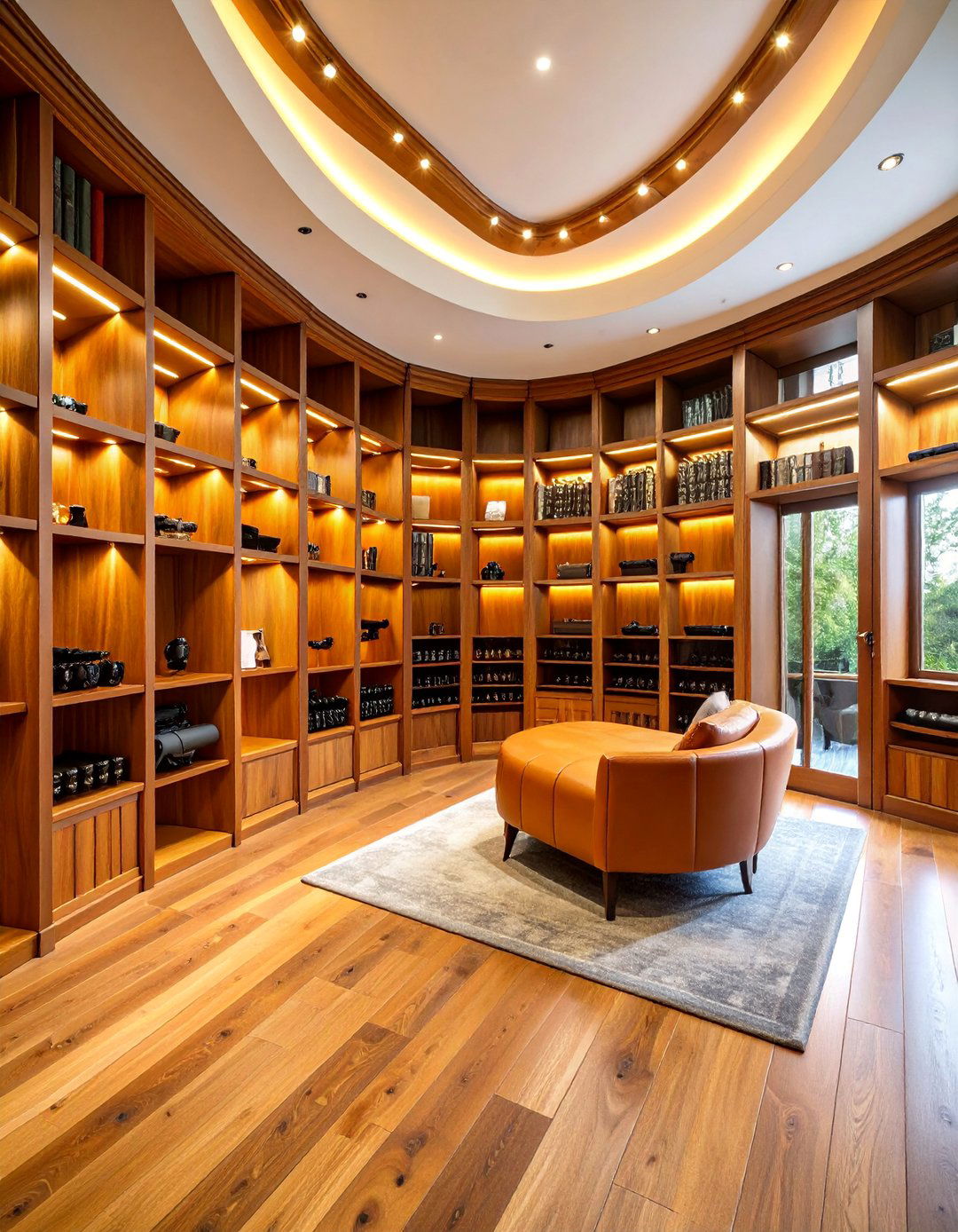 Hidden Bookcase Gun Room with Secret Vault Door - 25 Gun Room Ideas