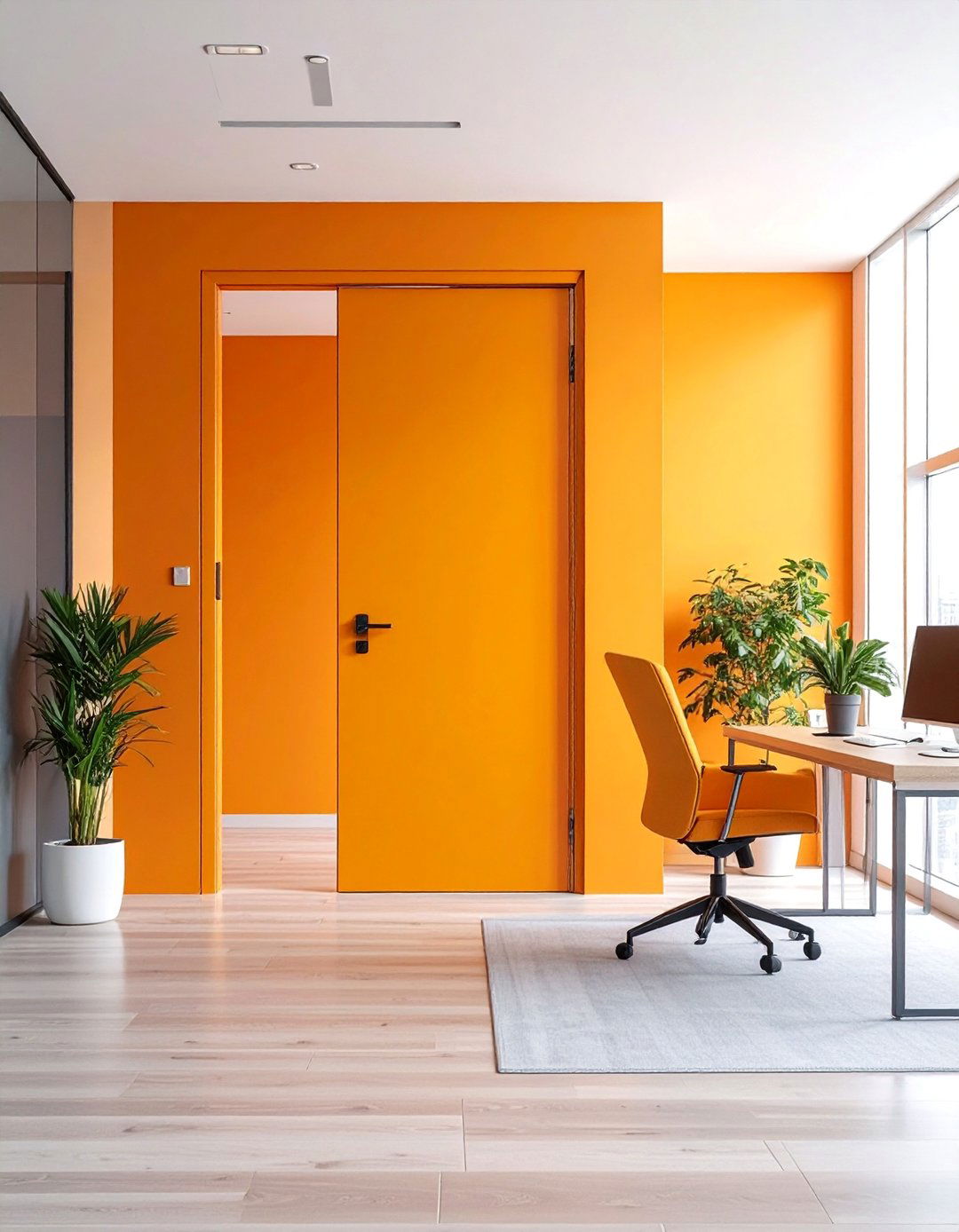 Hidden Pocket Door System - 25 Home Office Door Ideas