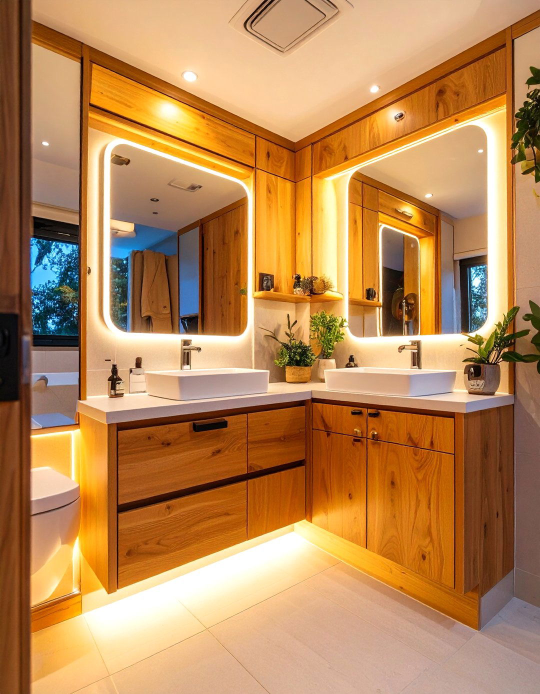 Hidden Storage Behind Mirrors - 25 Small Rv Bathroom Ideas