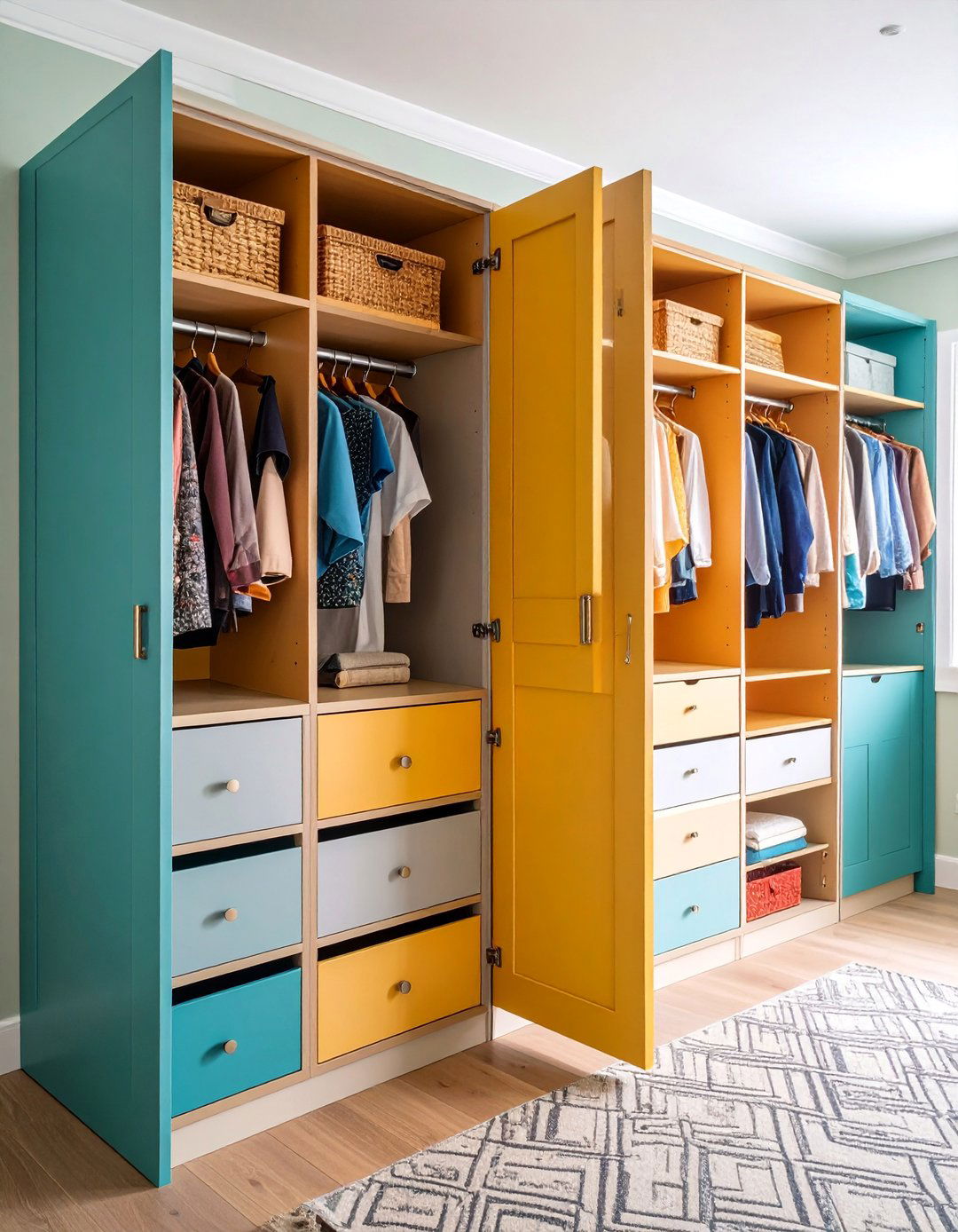 Hidden Storage Behind Sloped Panels - 25 Sloped Ceiling Closet Ideas