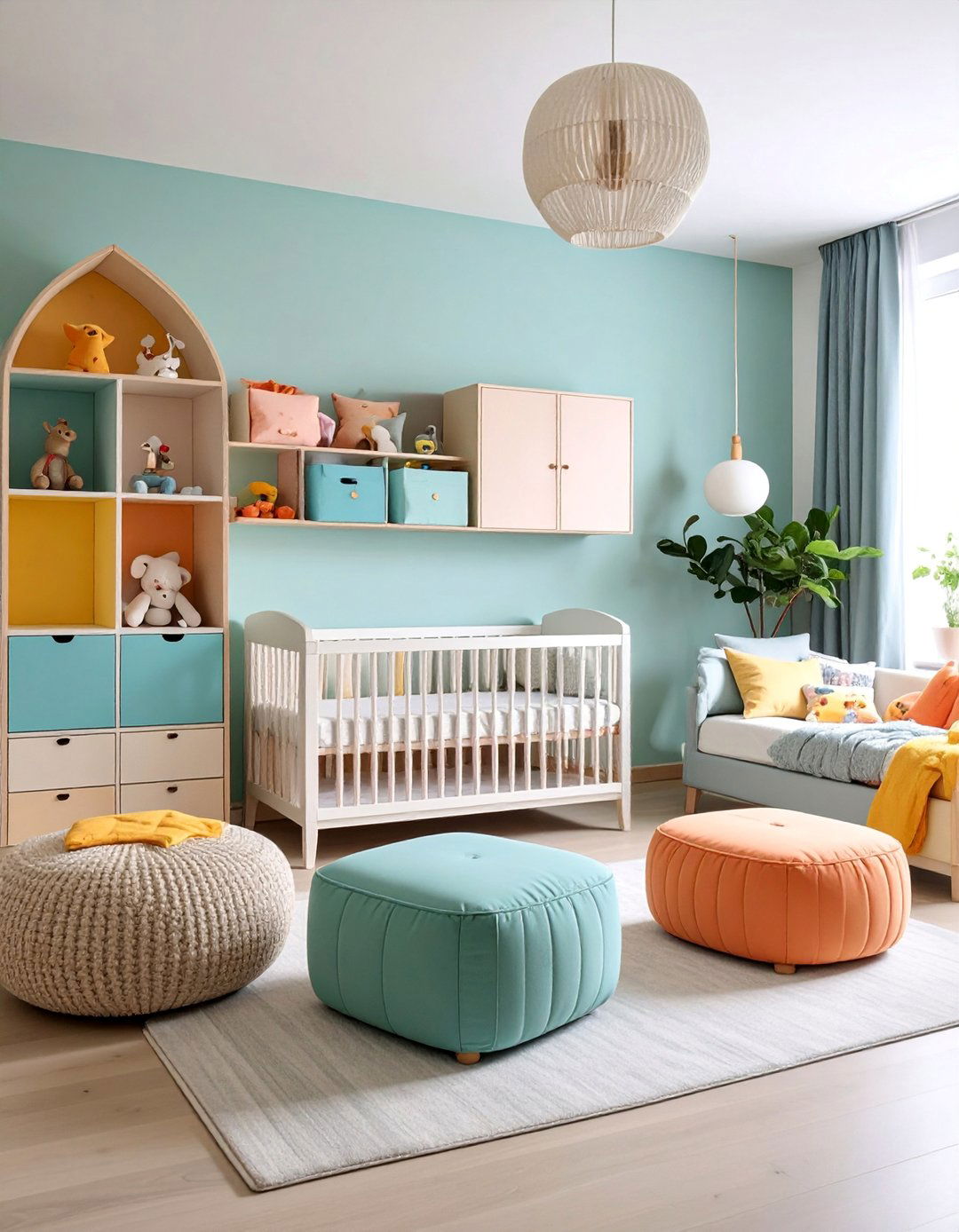 Hidden Storage Minimalist Nursery - 25 Minimalist Nursery Ideas