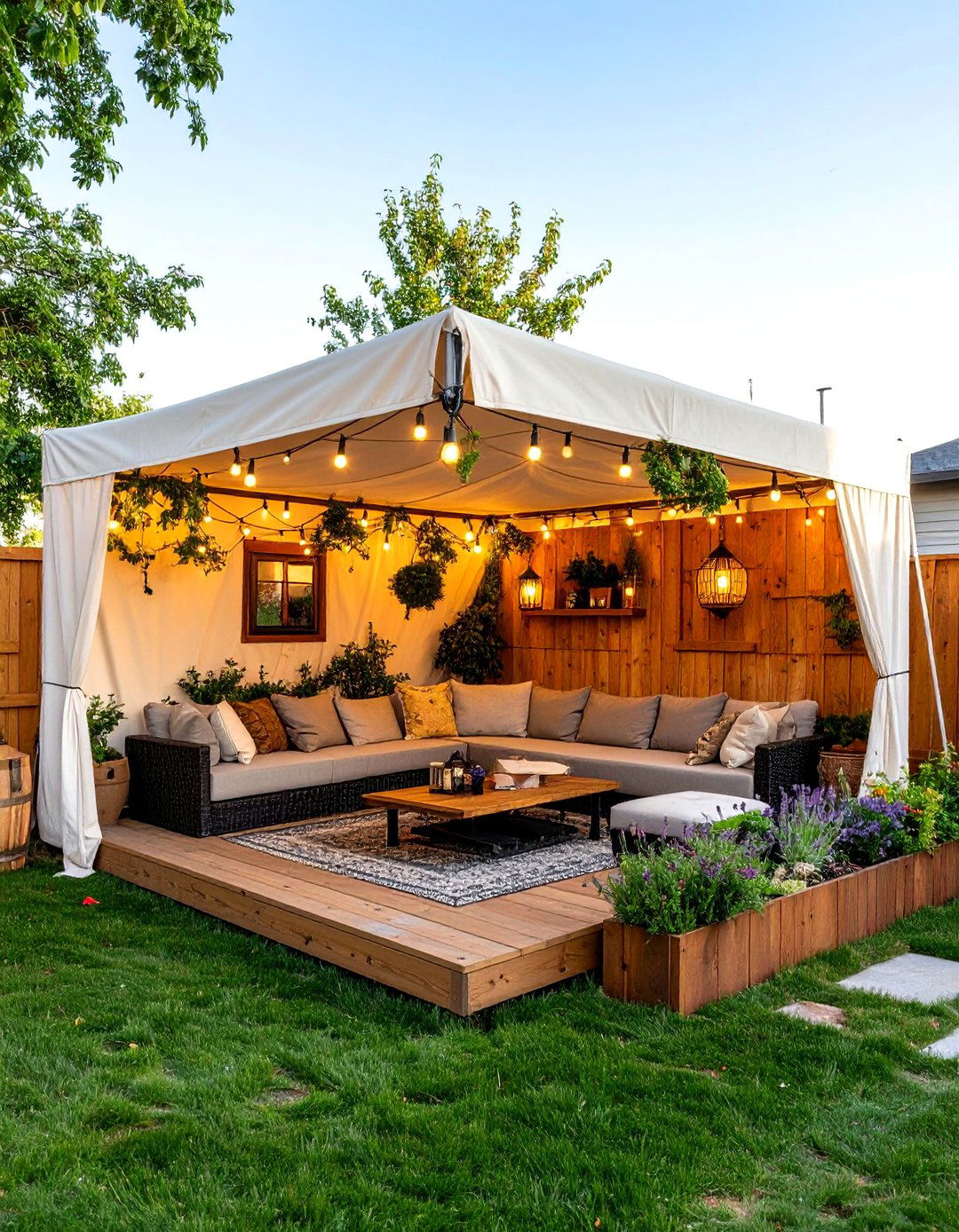 Hideaway Fort Building with Multiple Secret Spaces - 25 Backyard Ideas for Kids