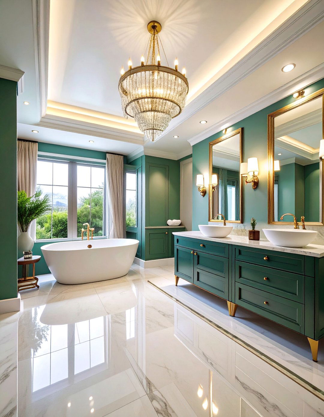 High Gloss Lacquered Ceiling Paint for Drama - 25 Ceiling Paint Ideas