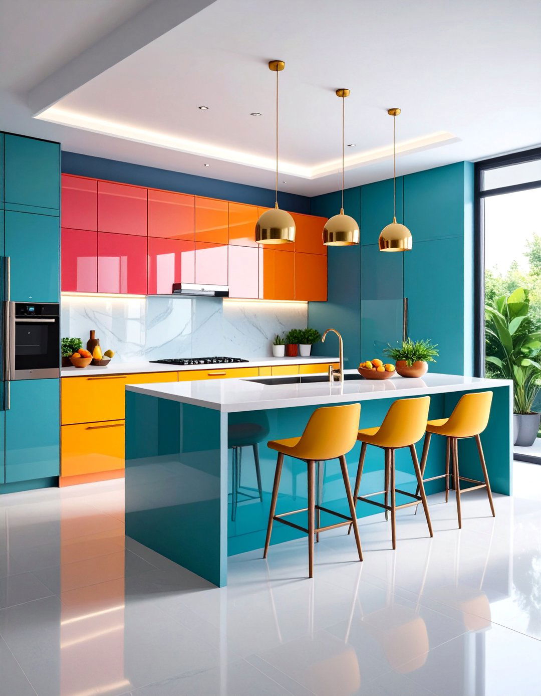 High Gloss Modern Lacquer Finish - 25 Floor to Ceiling Cabinets Ideas