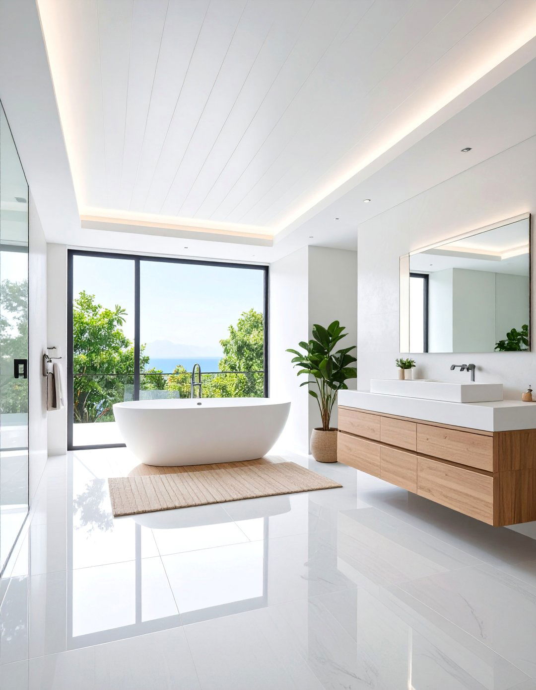 High Gloss White Shiplap Ceiling - 25 Shiplap Ceiling Ideas