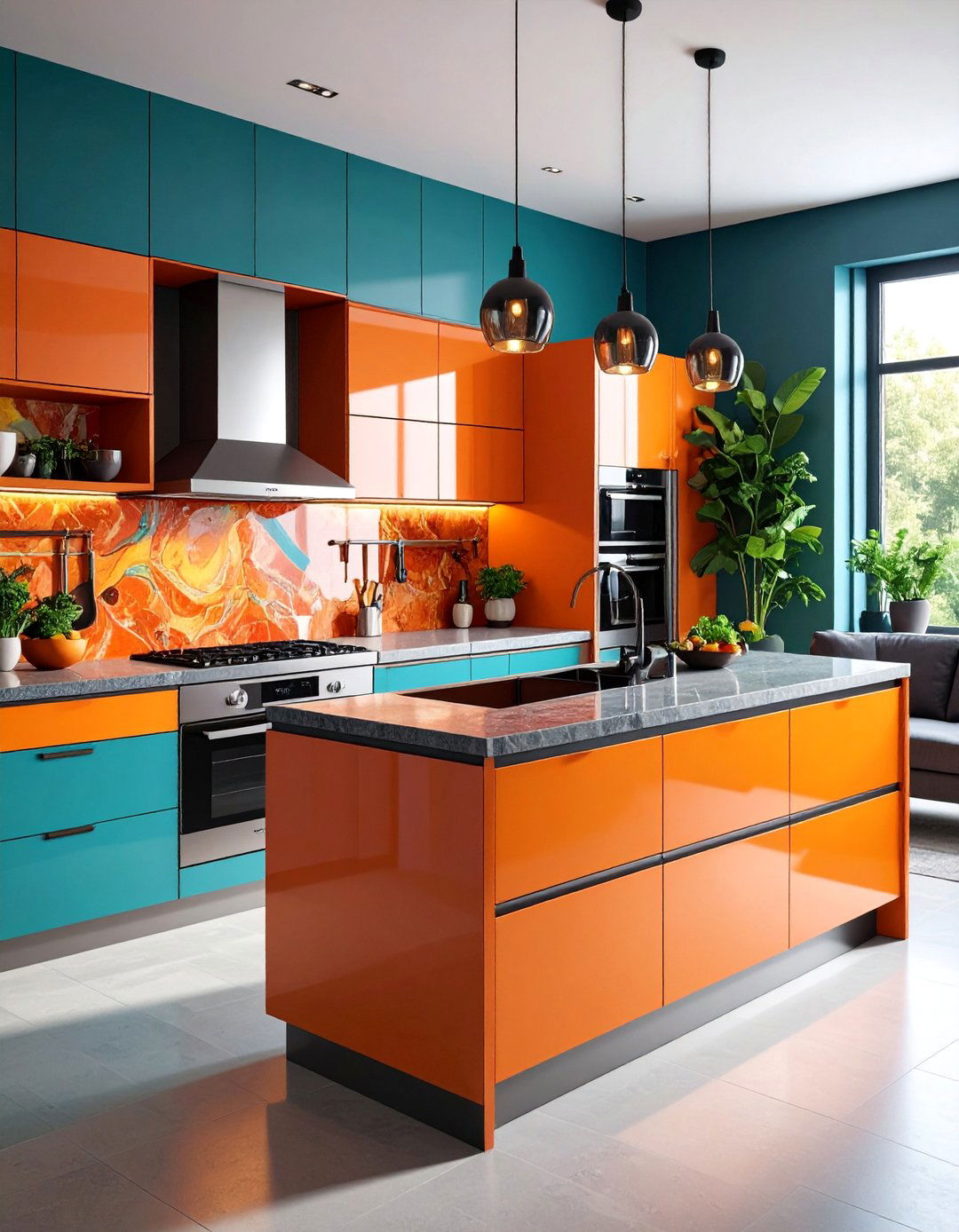 High Tech Dirty Kitchen with Smart Appliances - 25 Dirty Kitchen Ideas