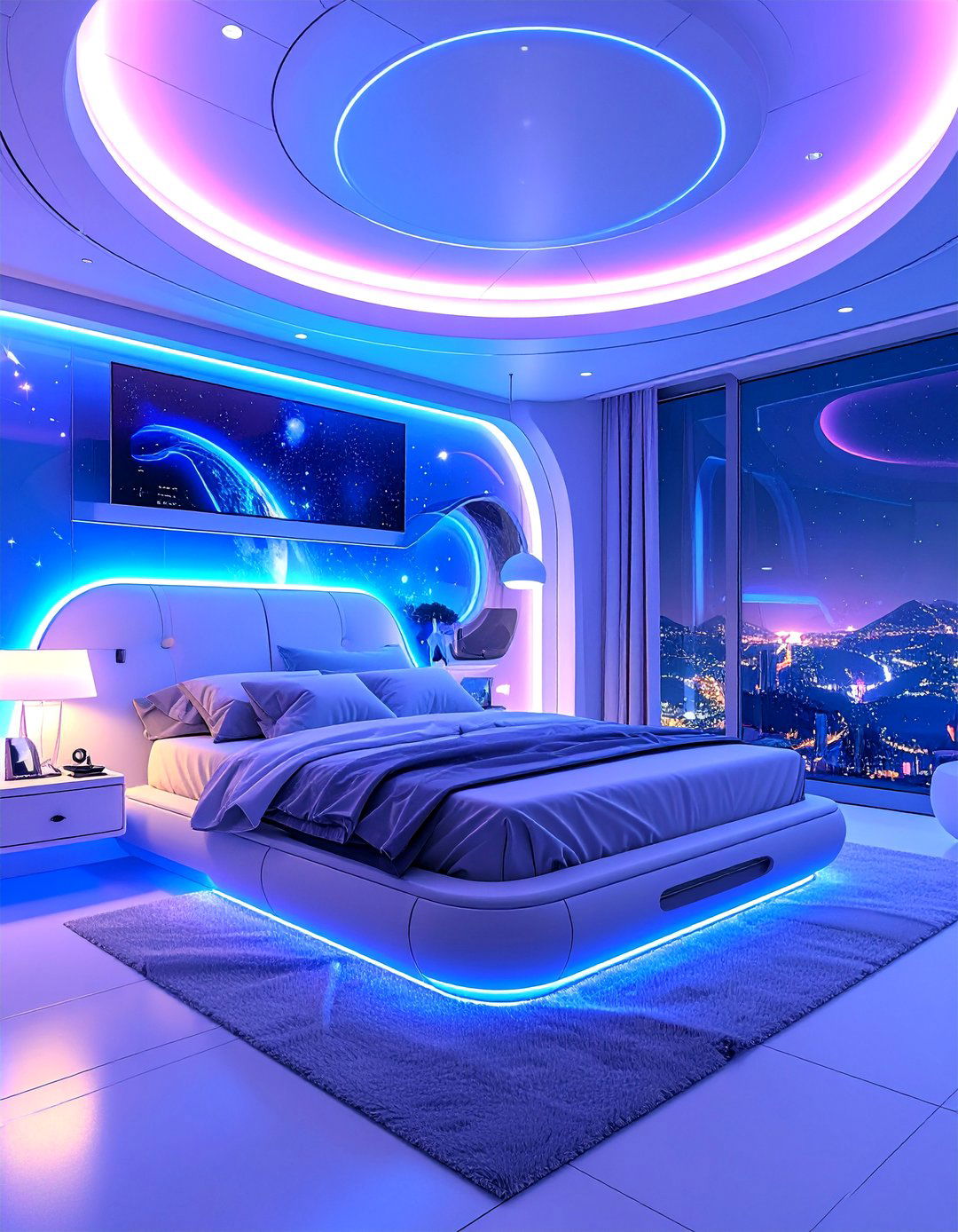 High Tech Smart Bedroom Integration - 25 Men's Bedroom Ideas