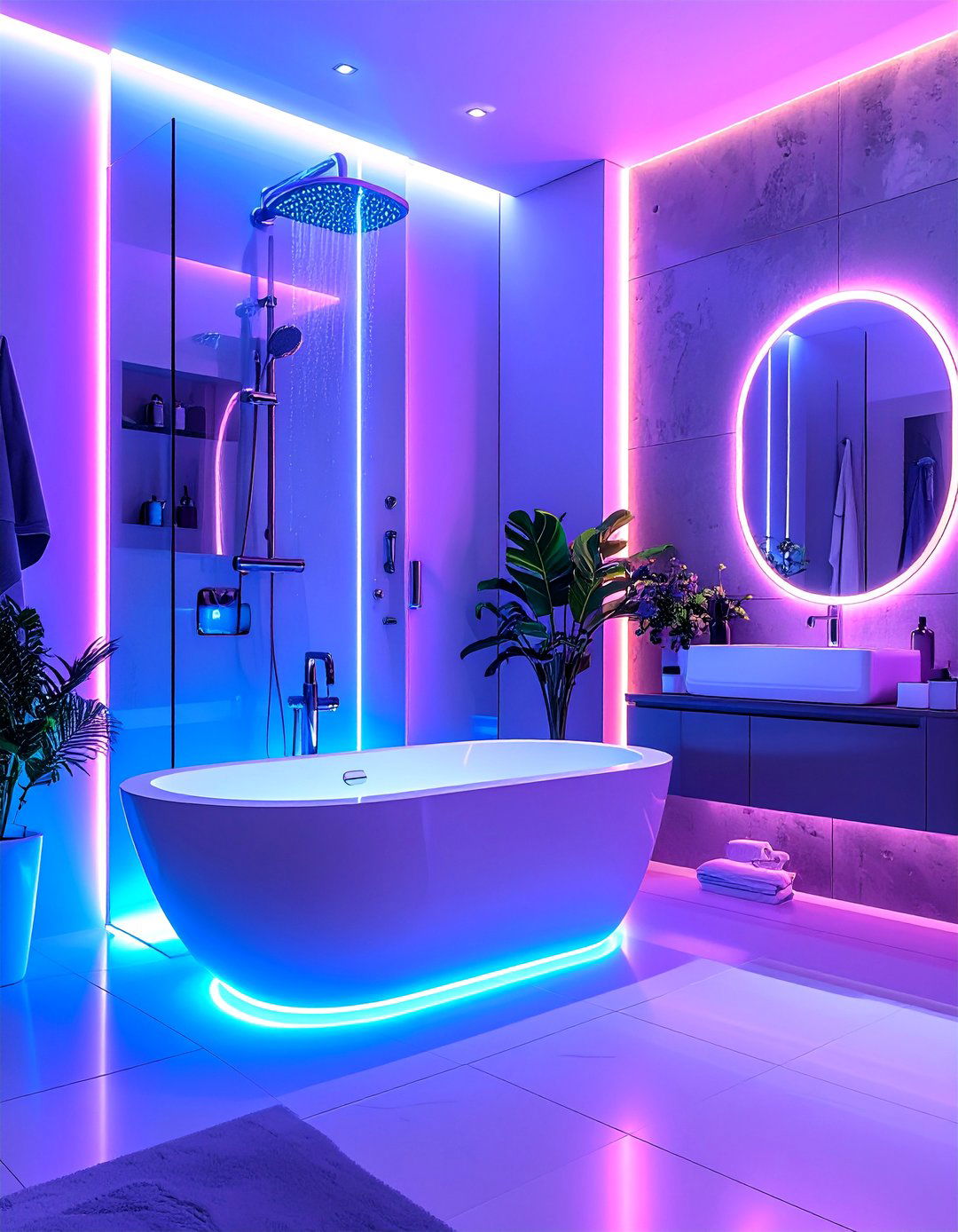 High Tech Smart Shower System Integration - 25 Tub-shower Combo Ideas