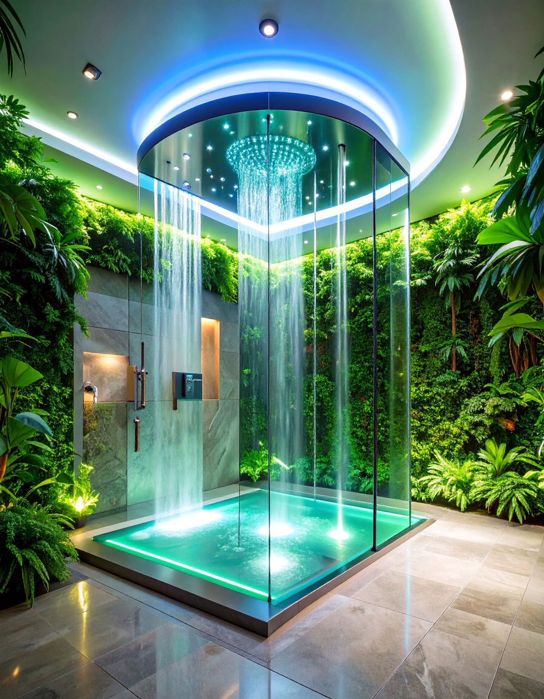 High Tech Steam Double Shower Pod - 25 Double Shower Ideas