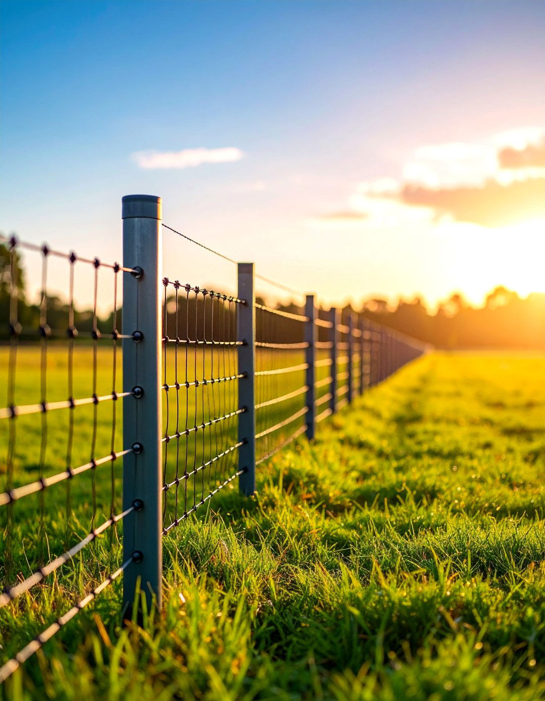High Tensile Smooth Wire Farm Fence - 25 Farm Fence Ideas