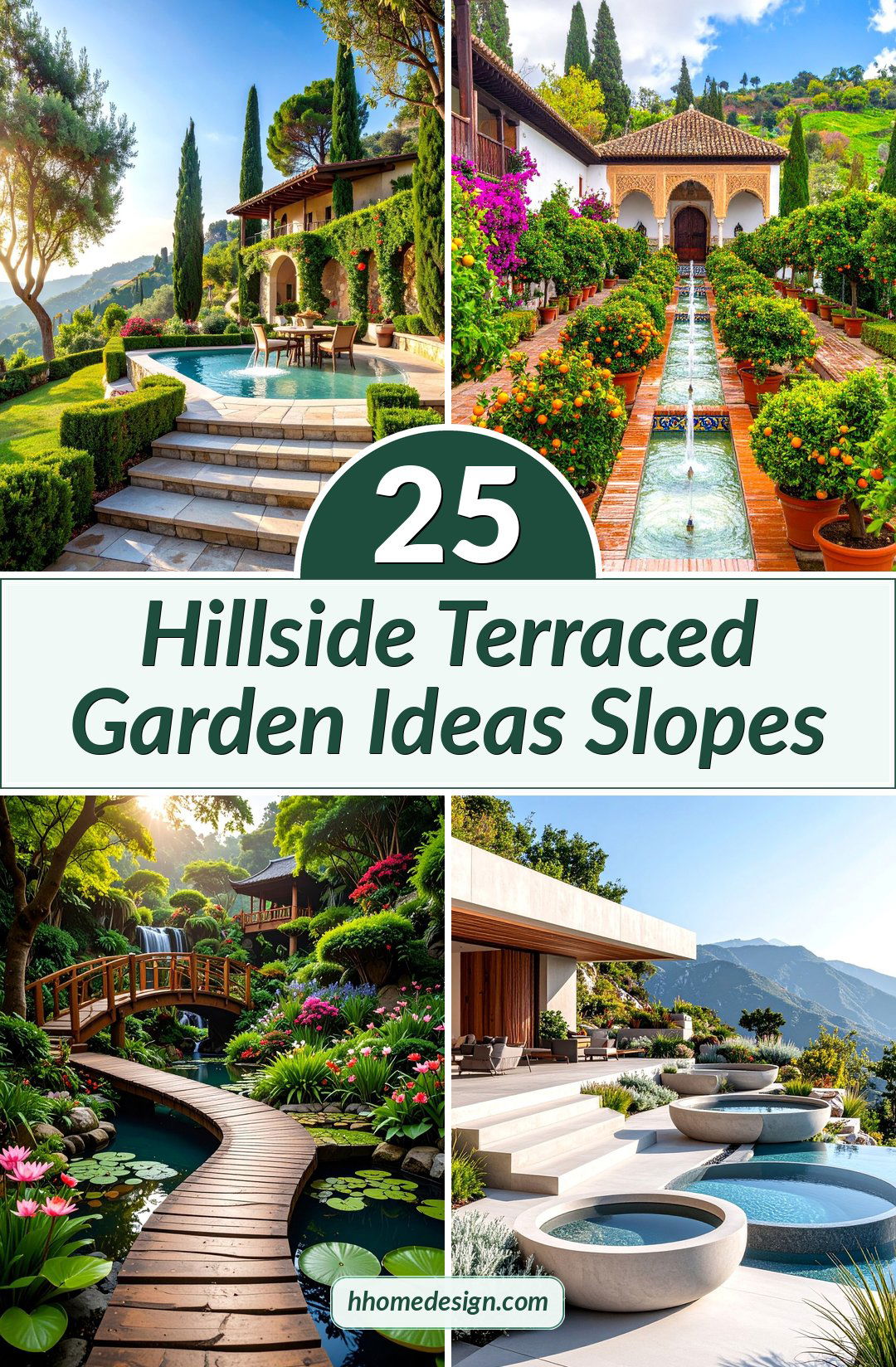 25 Hillside Terraced Garden Ideas Slopes