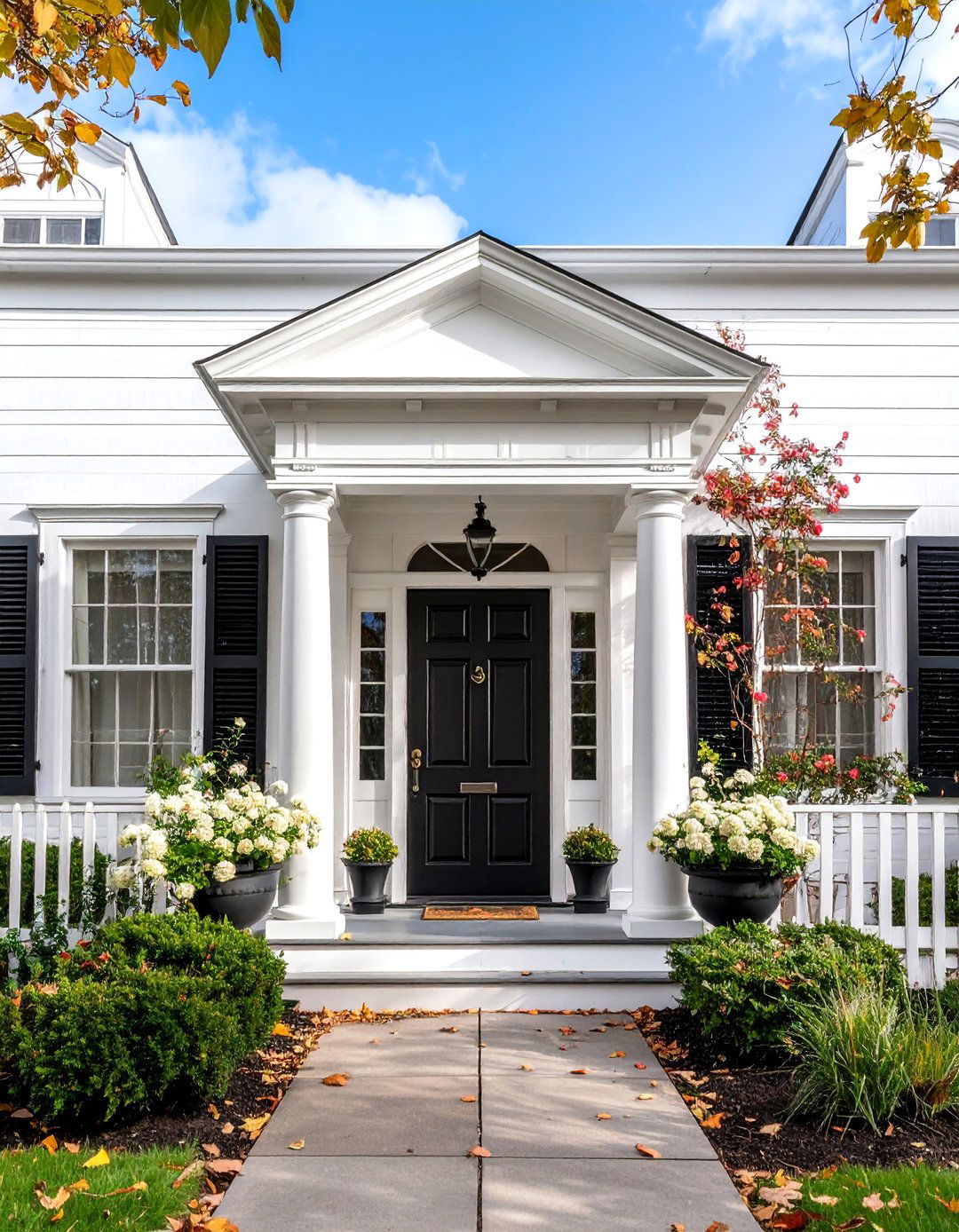 Historic Preservation White House with Authentic Black Door - 25 White House Ideas With Black Doors